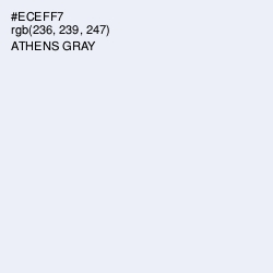 #ECEFF7 - Athens Gray Color Image